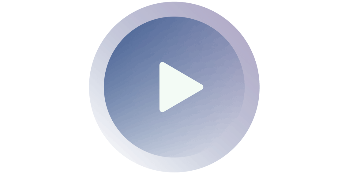 青い再生ボタン。