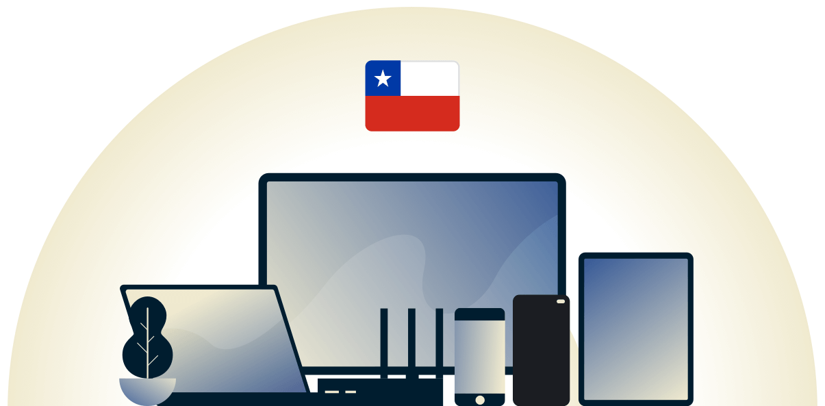 Chile VPN protecting a variety of devices.