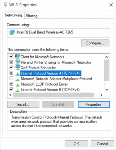 Ensure you have the right address for the type of DNS server (IPv4 or IPv6) you're changing on Windows.