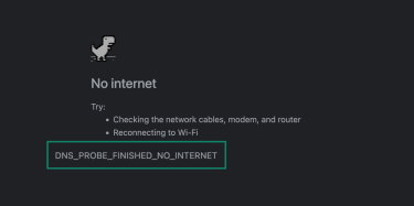 DNS errors can be for a variety of reasons, including poor or no internet connection. 