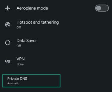 Look for Private DNS settings on Android to use your preferred DNS server configurations.