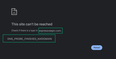 DNS errors and problems can come from misspelled domain names.